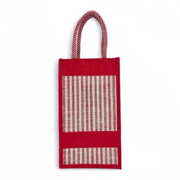 2 Bottle Jute Bag 5 Color 50pcs Mix Bundle - Image 4