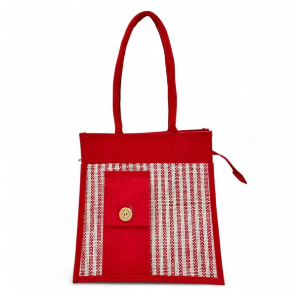 Jute Shoulder Bag Bulk 50pcs 5 Color Pack - Image 7