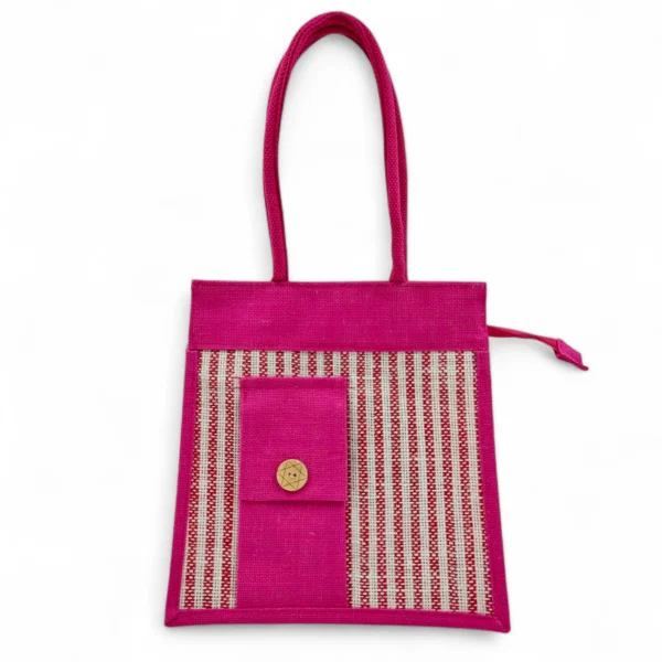 Jute Shoulder Bag Bulk 50pcs 5 Color Pack - Image 9