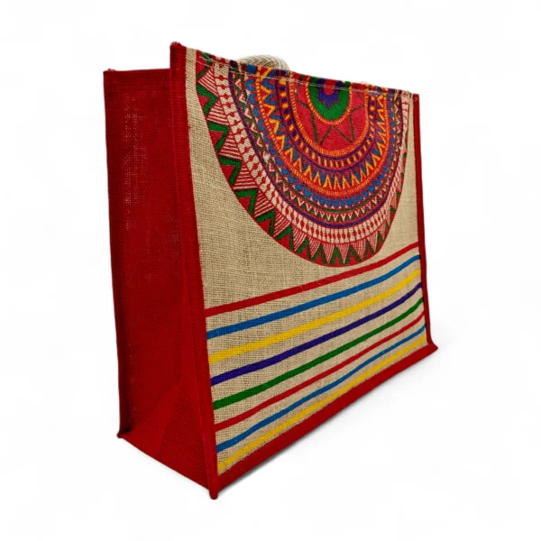 Jute Bag Big Shopper Bulk 50pcs Pack of 5 Colors - 2293 - Image 7