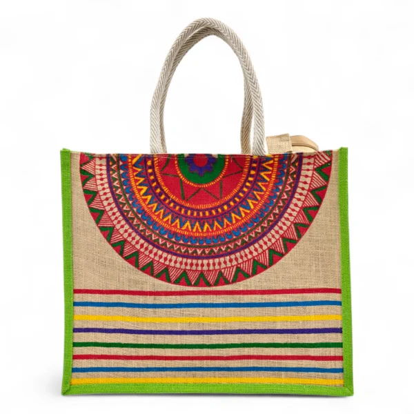 Jute Bag Big Shopper Bulk 50pcs Pack of 5 Colors - 2293 - Image 5