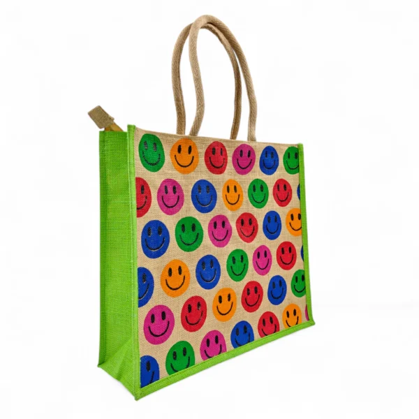 Jute Bag Big Shopper Bulk 50pcs Pack of 5 Colors - 2256 - Image 2