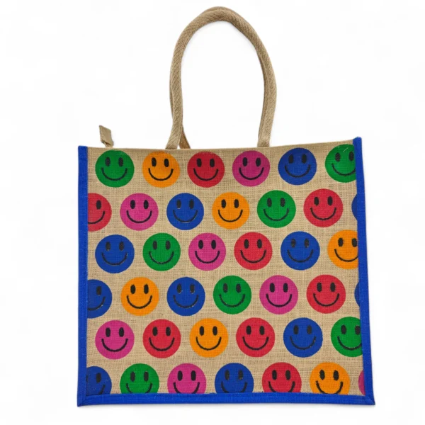 Jute Bag Big Shopper Bulk 50pcs Pack of 5 Colors - 2256 - Image 7
