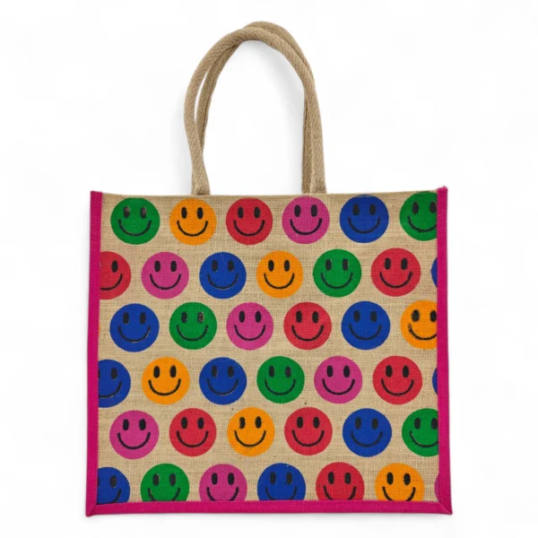 Jute Bag Big Shopper Bulk 50pcs Pack of 5 Colors - 2256 - Image 6