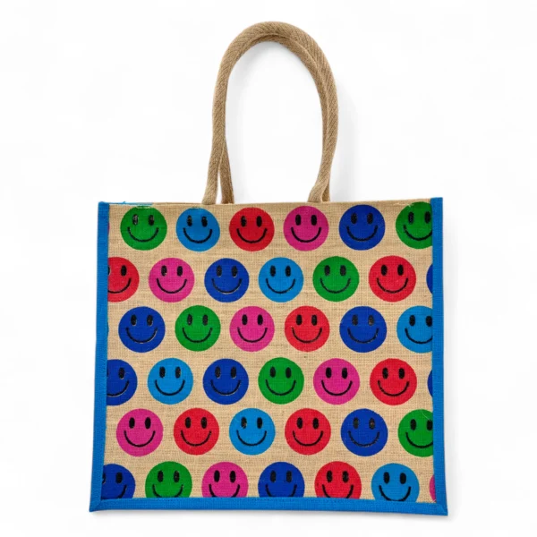 Jute Bag Big Shopper Bulk 50pcs Pack of 5 Colors - 2256 - Image 5