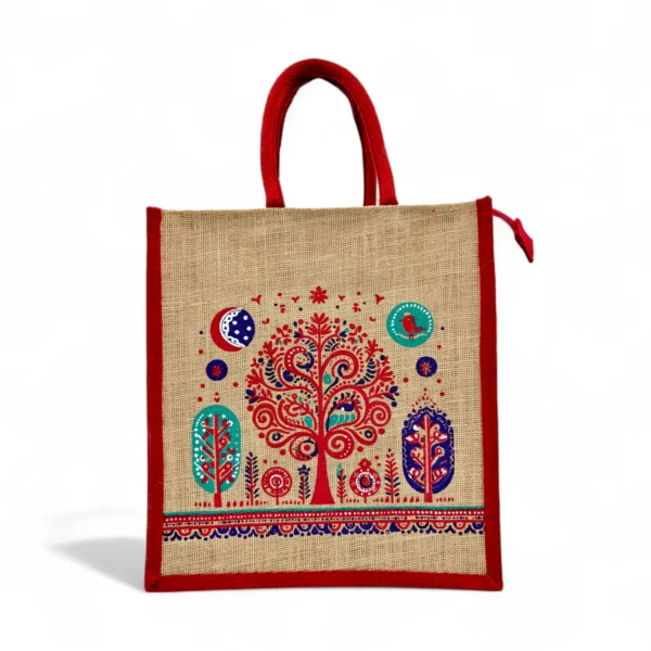 Jute Bag Bulk 50pcs Pack of 5 Colors - 3089