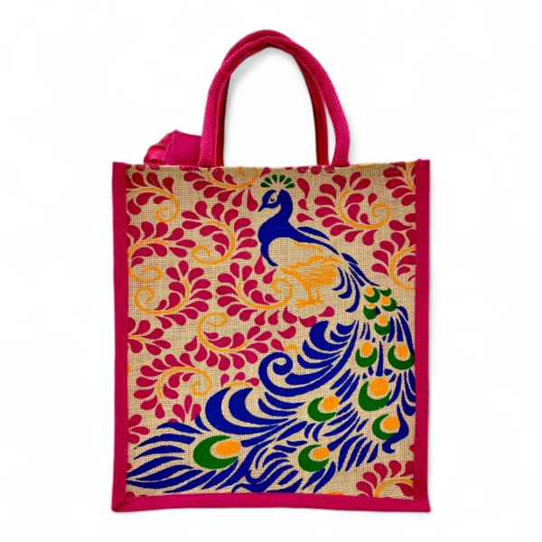 Jute Bag Bulk 50pcs Pack of 5 Colors - 3090