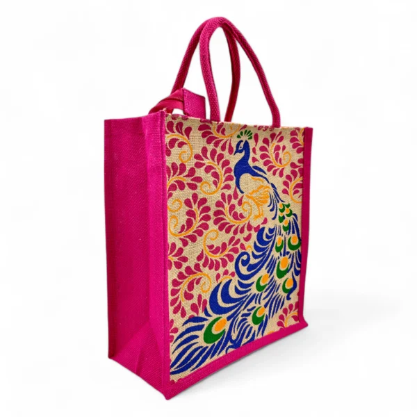 Jute Bag Bulk 50pcs Pack of 5 Colors - 3090 - Image 2